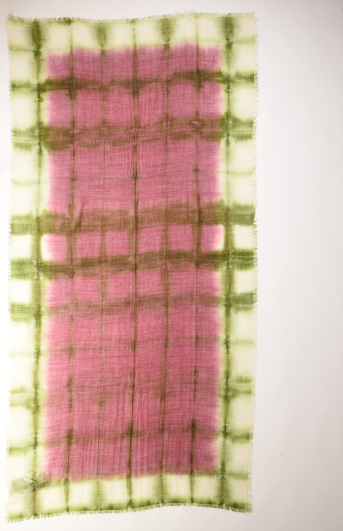 Pyaar Sciarpa Stampata Viola/verde Donna - 3