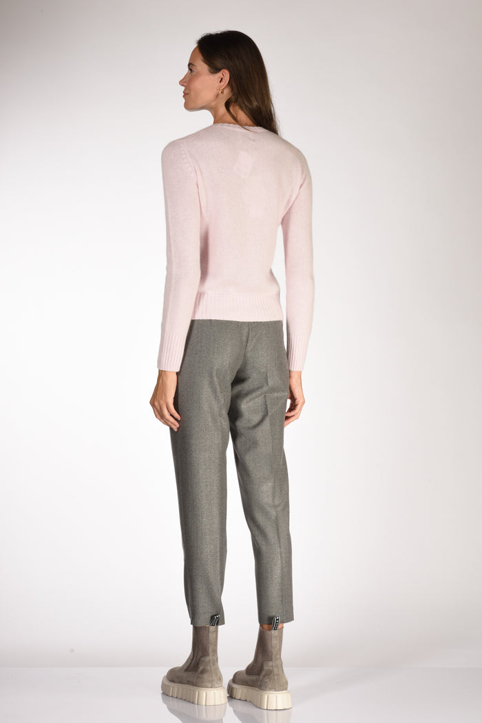 Allude Maglia Cardigan Rosa Donna - 5