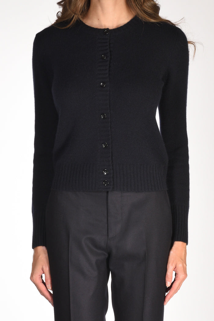 Allude Maglia Cardigan Blu Donna - 3