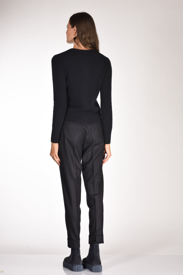 Allude Maglia Cardigan Blu Donna - 5