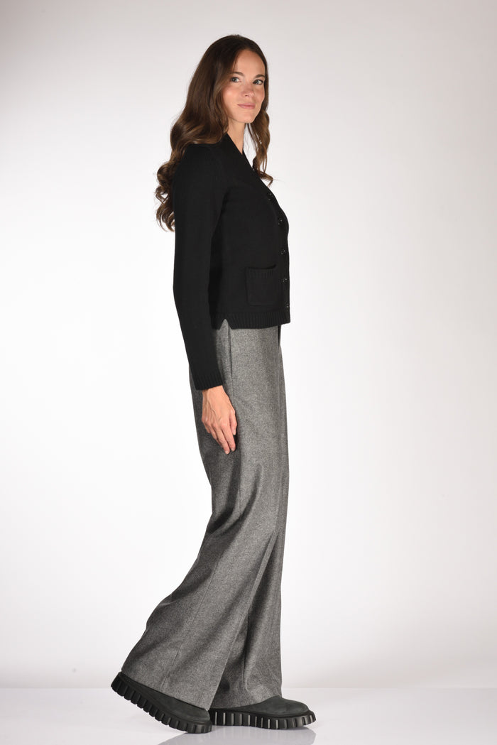 Allude Maglia Cardigan Nero Donna - 4