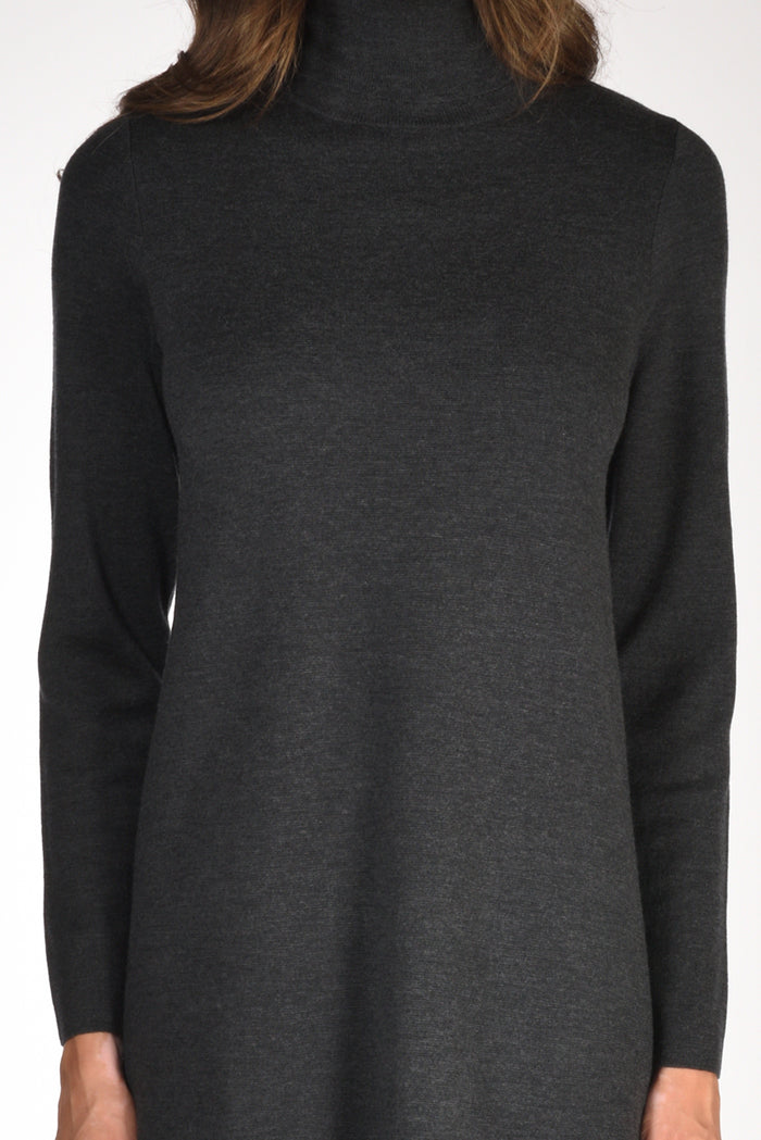 Allude Abito In Maglia Grigio Scuro Donna - 3