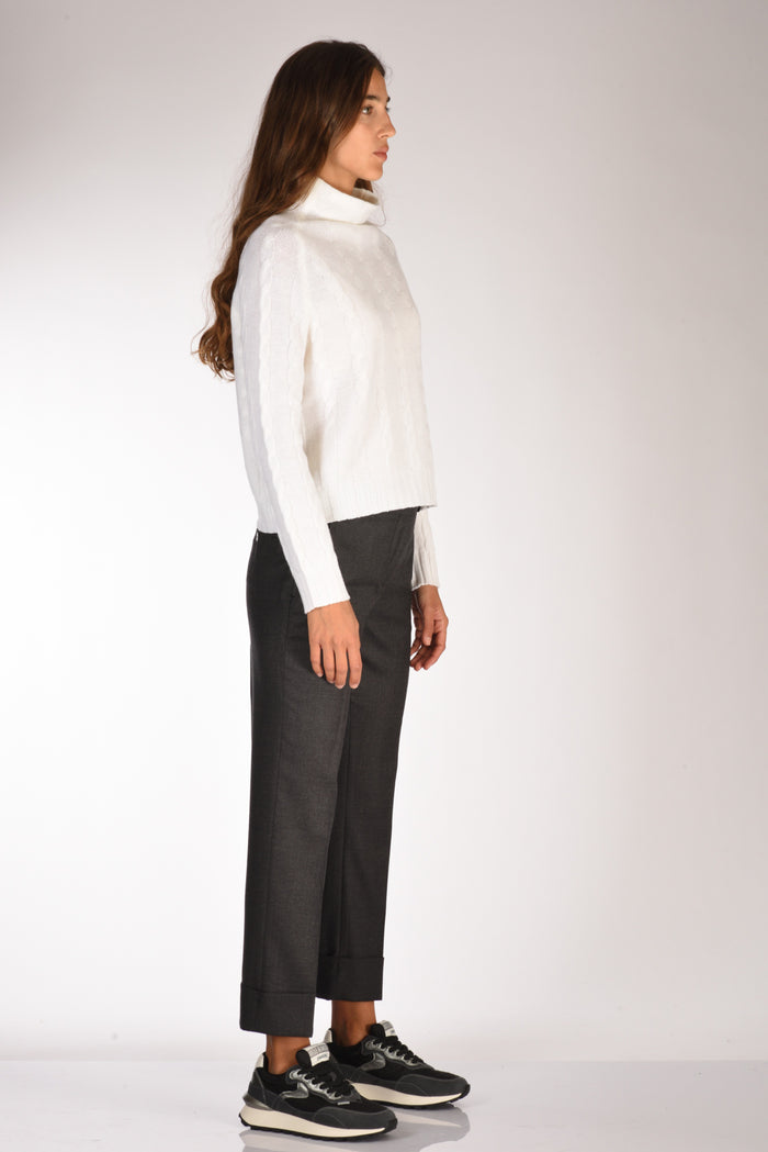 Anne Claire Maglia Cratere Bianco Donna - 4