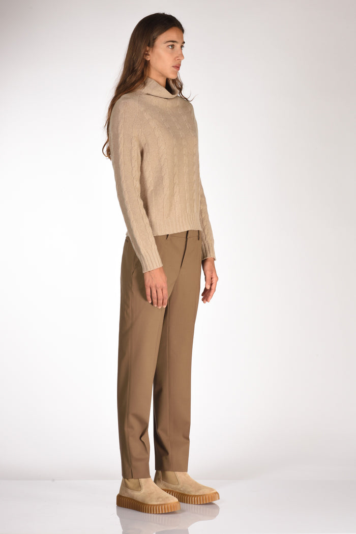 Anne Claire Maglia Cratere Beige Donna - 4