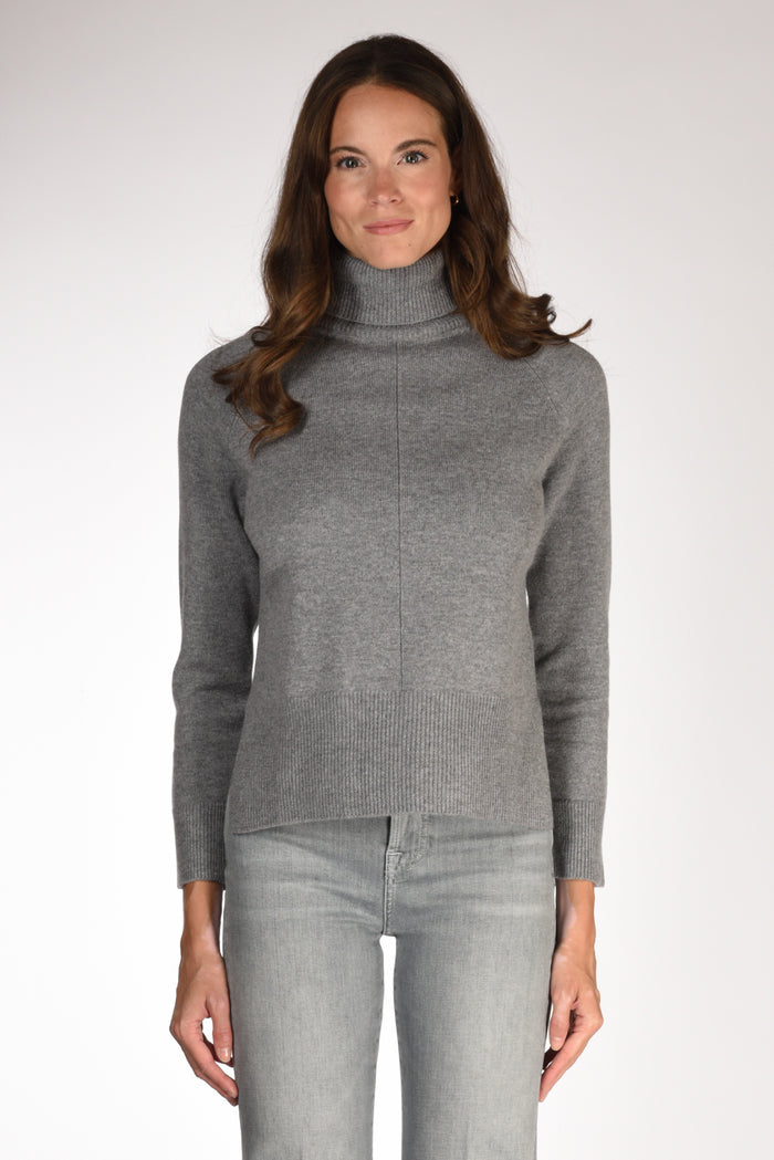 Anne Claire Maglia Collo Alto Grigio Donna - 2