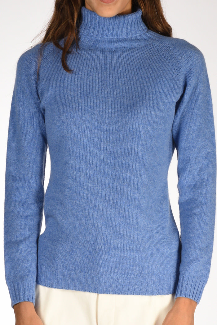 Five Collo Alto Blu Chiaro Donna - 3