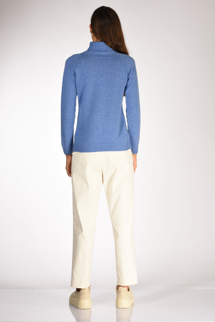 Five Collo Alto Blu Chiaro Donna - 5