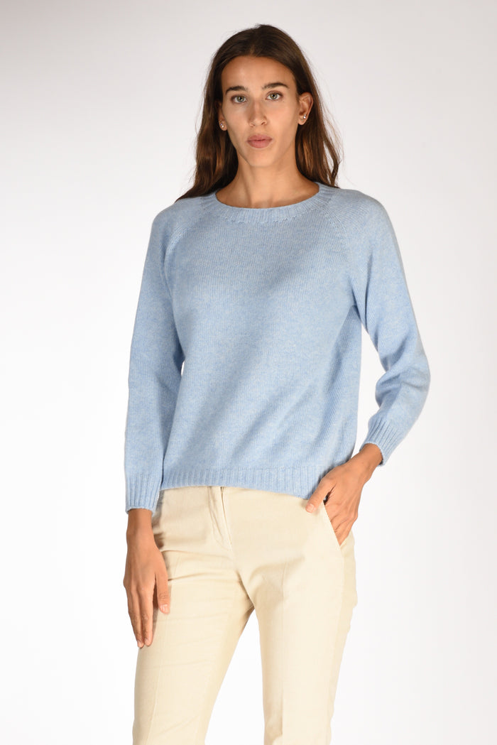 Five Maglia Girocollo Azzurro Donna - 1