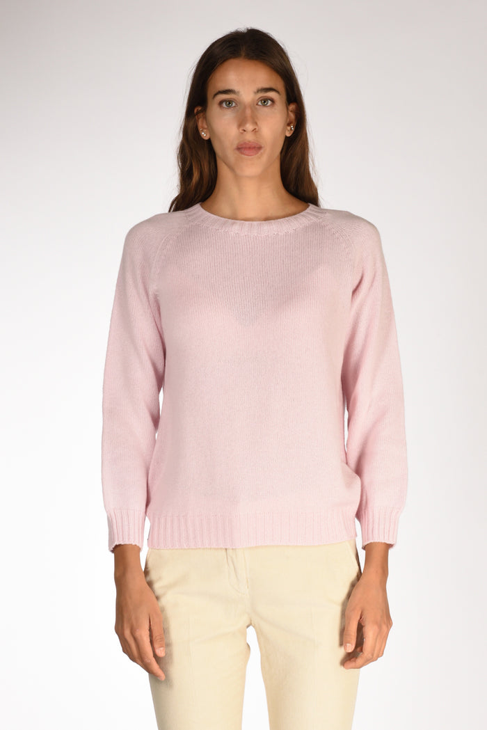 Five Maglia Girocollo Rosa Chiaro Donna - 2