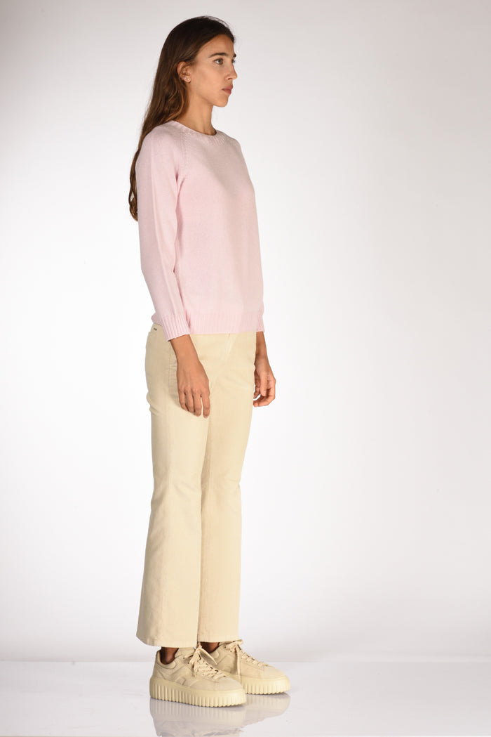 Five Maglia Girocollo Rosa Chiaro Donna - 4