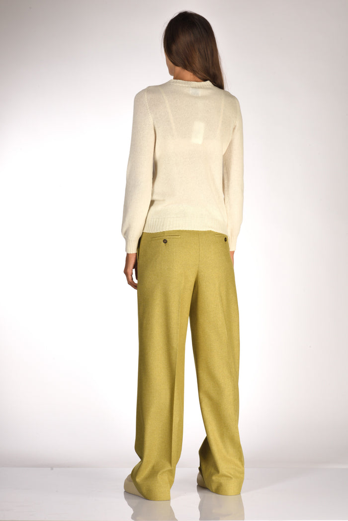 Five Maglia Girocollo Bianco Naturale Donna - 5