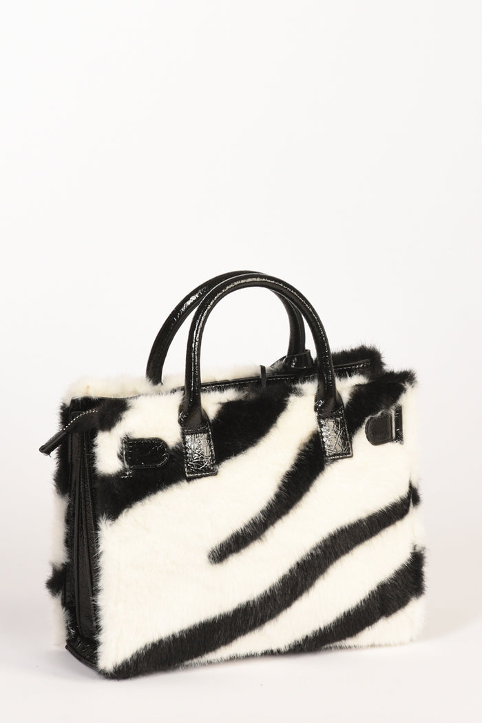 Rue Madam Paris Borsa Alaska Mini Nero/bianco Donna - 5