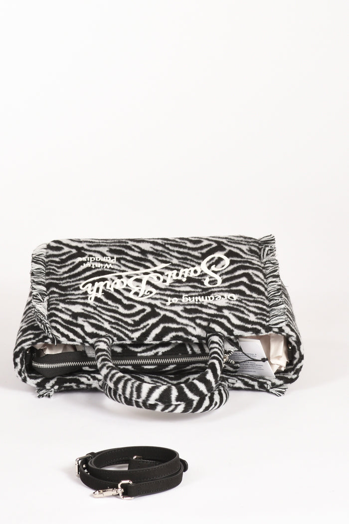 Mc2 Saint Barth Borsa Colette Bianco/nero Donna - 4