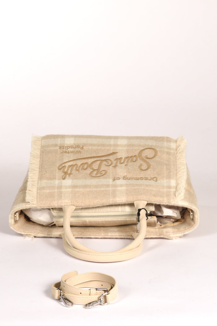 Mc2 Saint Barth Borsa Colette Beige/bianco Donna - 4