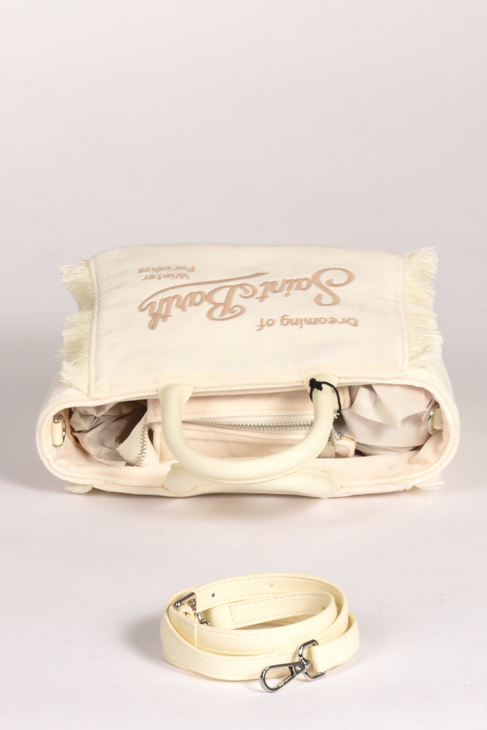 Mc2 Saint Barth Borsa Vanity Mini Bianco Donna - 4