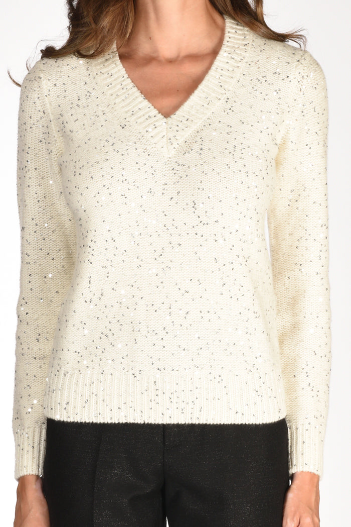 Mc2 Saint Barth Maglia Elara Bianco Donna - 3