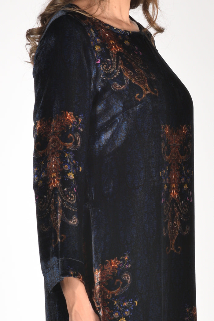 Gabriele Bellini Abito Stampato Blu/arancio Donna - 4