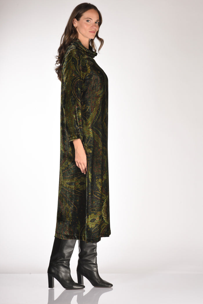 Gabriele Bellini Abito Stampato Verde Donna - 4