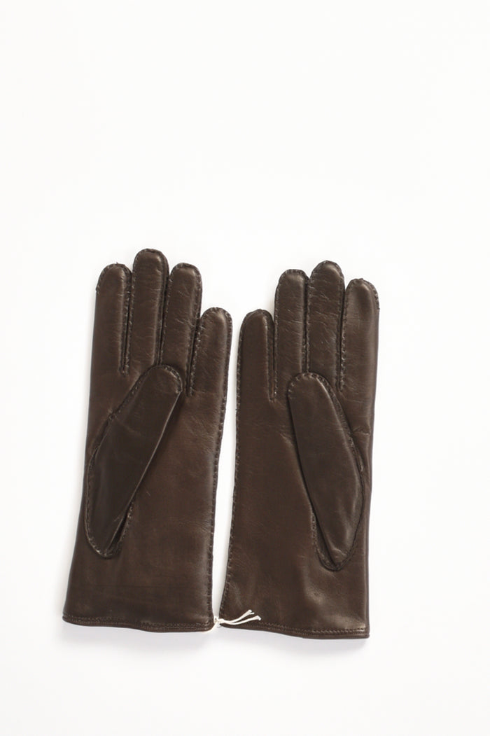 Alpo Guanti In Nappa Marrone Donna - 2