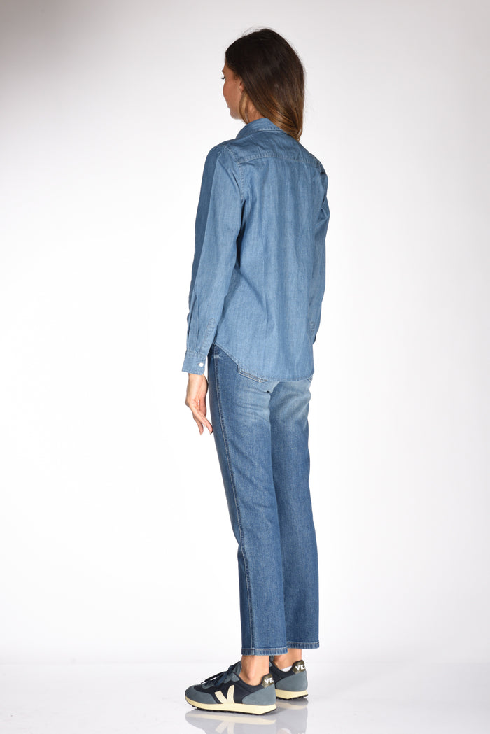 Aspesi Camicia Denim Blu Jeans Donna - 5