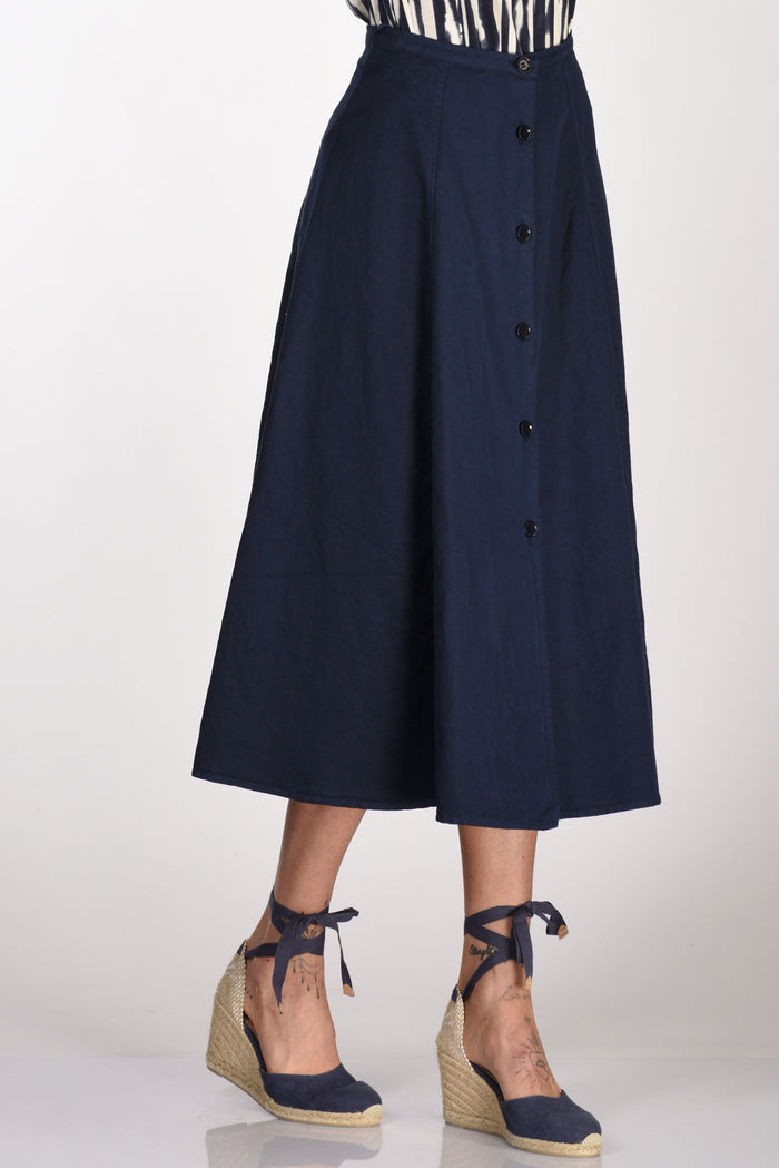 Aspesi Women's Blue Buttoned Skirt - 1