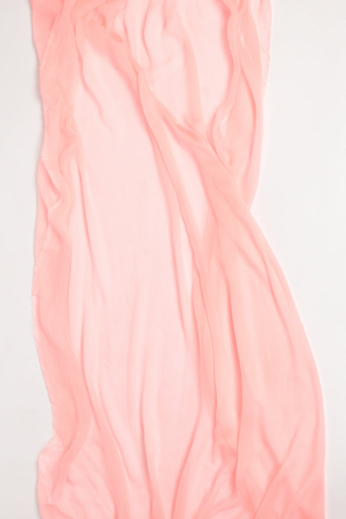 Faliero Sarti Scarf Fringed Pink Woman - 4