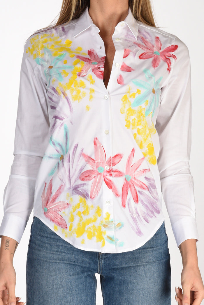 Gherardeschi Alessandro Painted Shirt White/multicolor Woman - 3