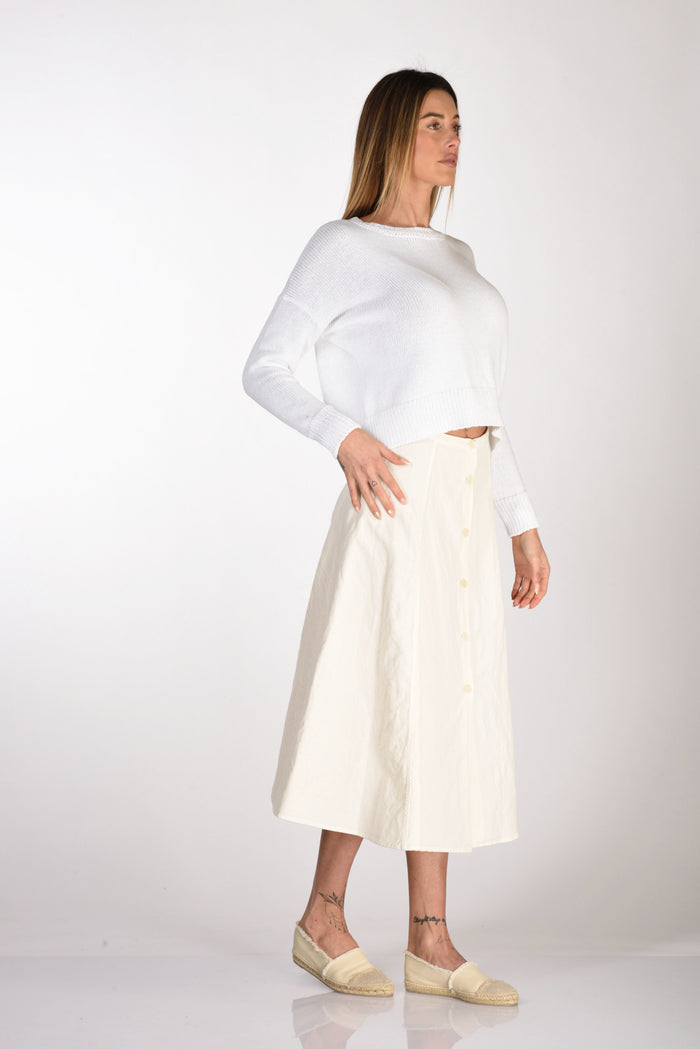 Aspesi Buttoned Skirt Natural White Woman - 2