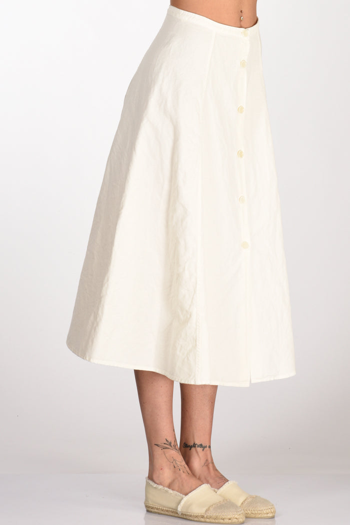 Aspesi Buttoned Skirt Natural White Woman - 5