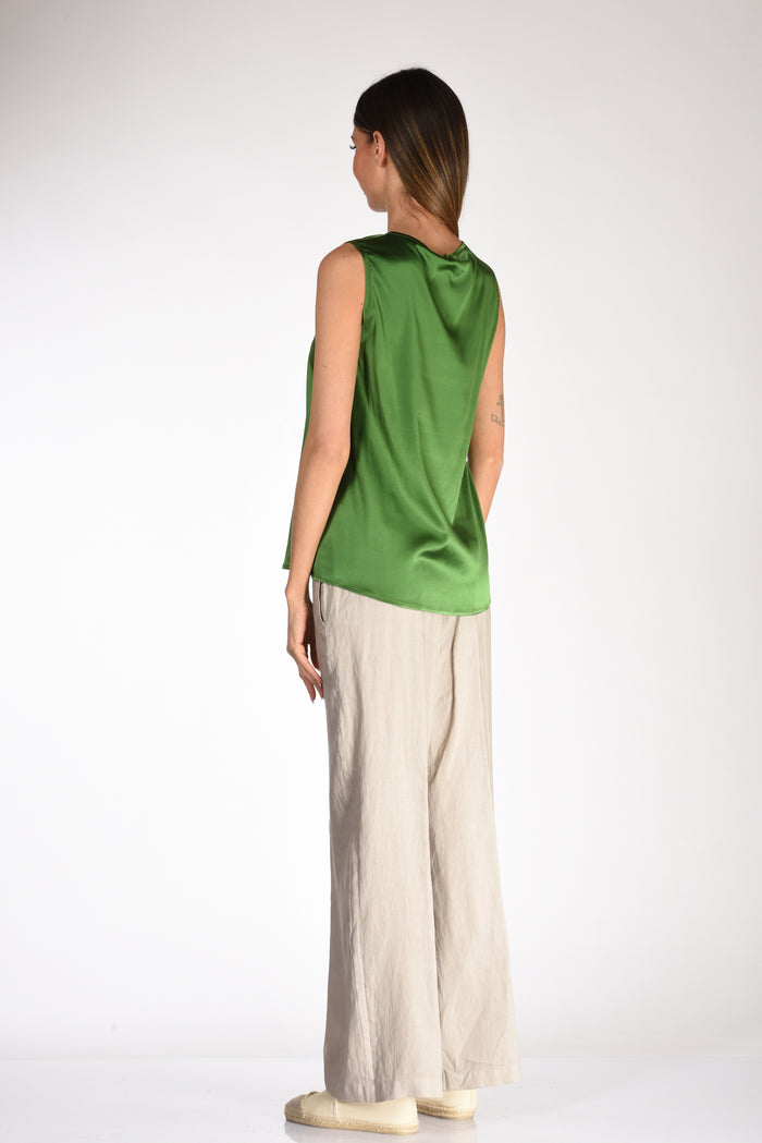 Shirt C Zero Women's Green Silk Tank Top - 5