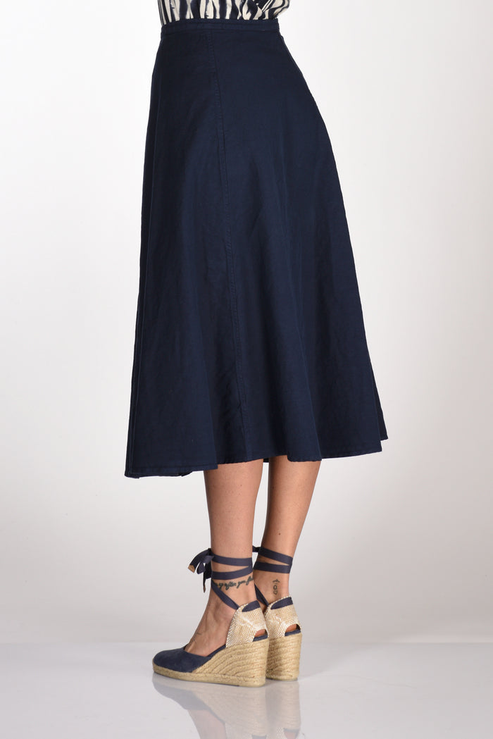 Aspesi Women's Blue Buttoned Skirt - 6