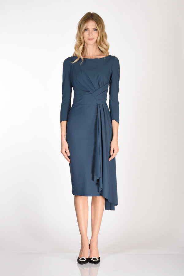 Chiara Boni La Petite Robe Blue Jersey Dress For Women-2
