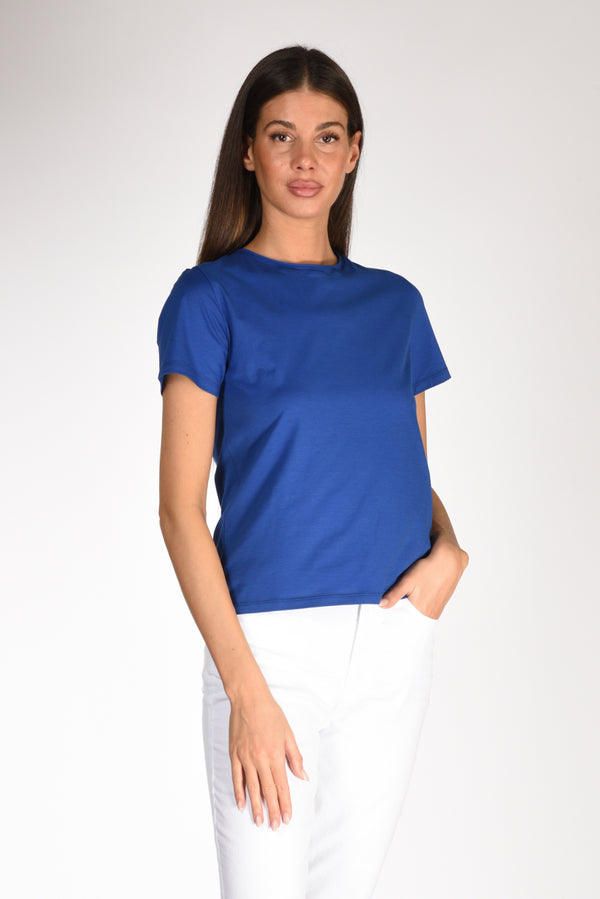 Shirt C Zero Tshirt Girocollo Bluette Donna