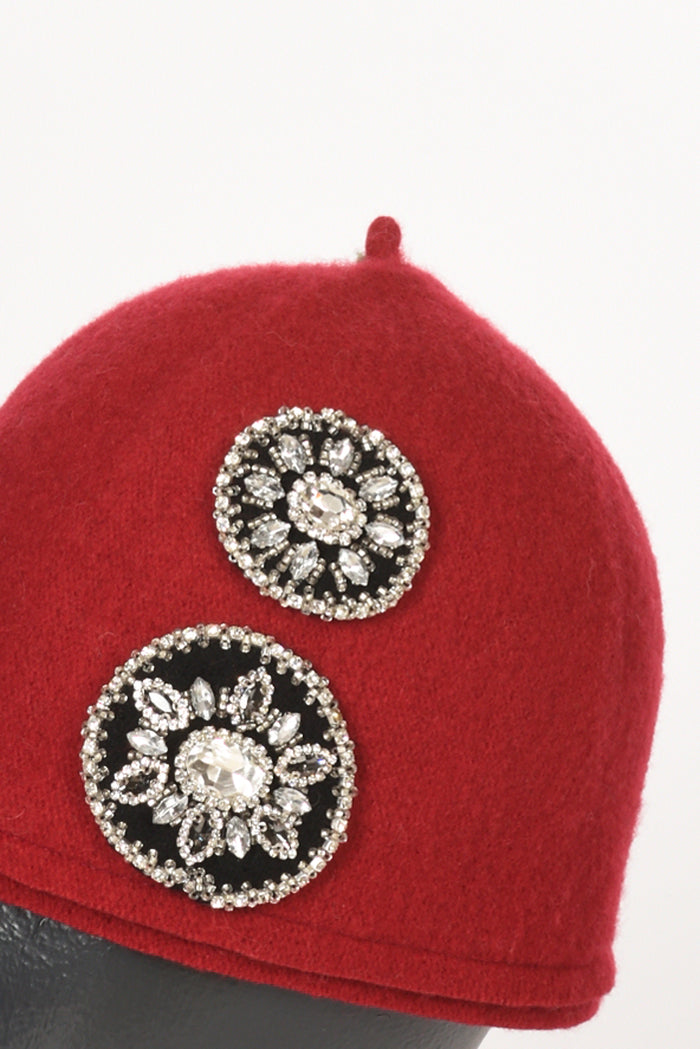 Le Chapeau Cappello Decorato Rosso Donna - 2