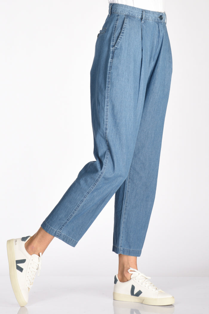 Aspesi Pantalone Pinces Blu Jeans Donna - 1