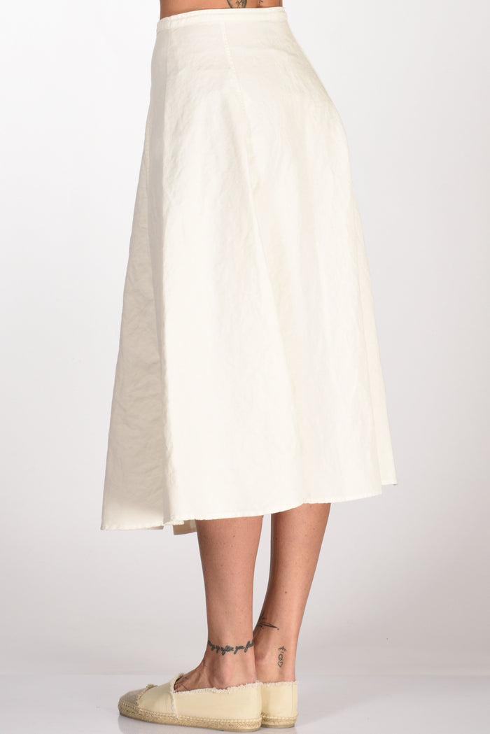 Aspesi Buttoned Skirt Natural White Woman - 6