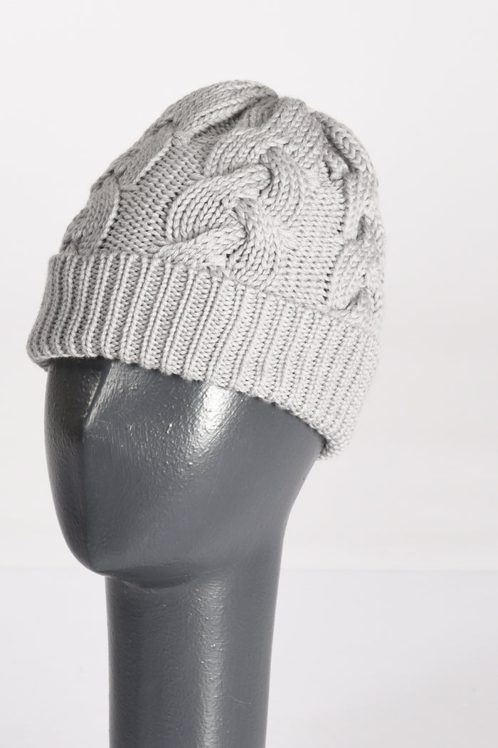 Ella Lake Como Light Gray Knitted Hat For Women - 1