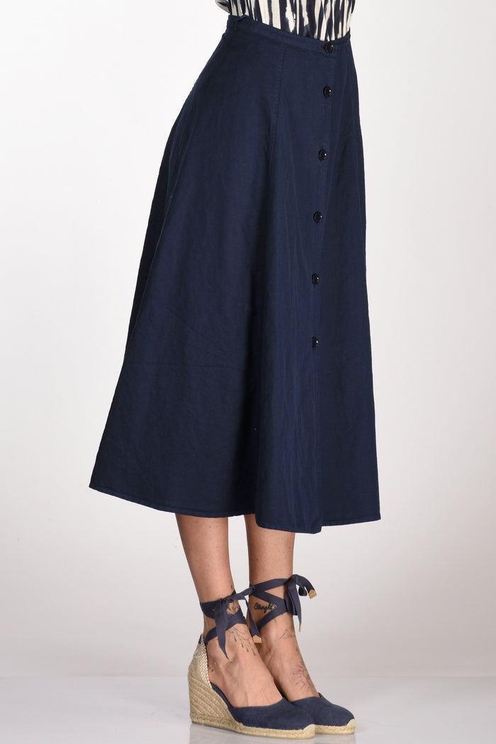 Aspesi Women's Blue Buttoned Skirt - 5