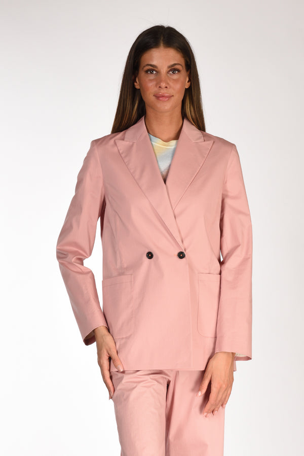 Ps Paul Smith Women's Pink Double-Breasted Blazer