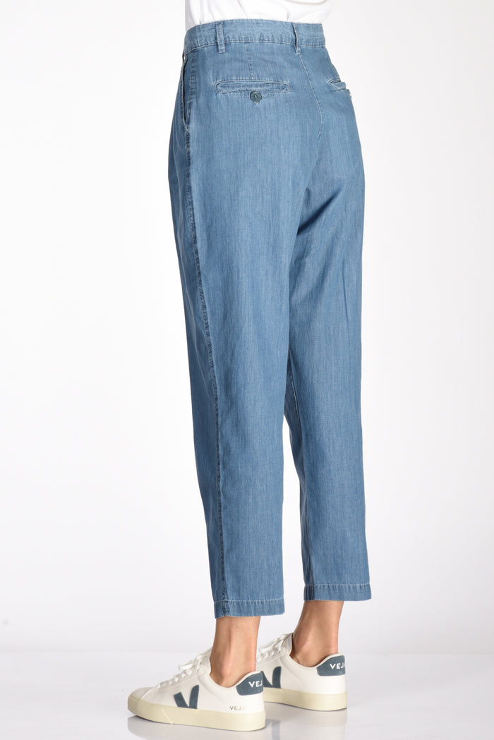 Aspesi Pantalone Pinces Blu Jeans Donna - 6