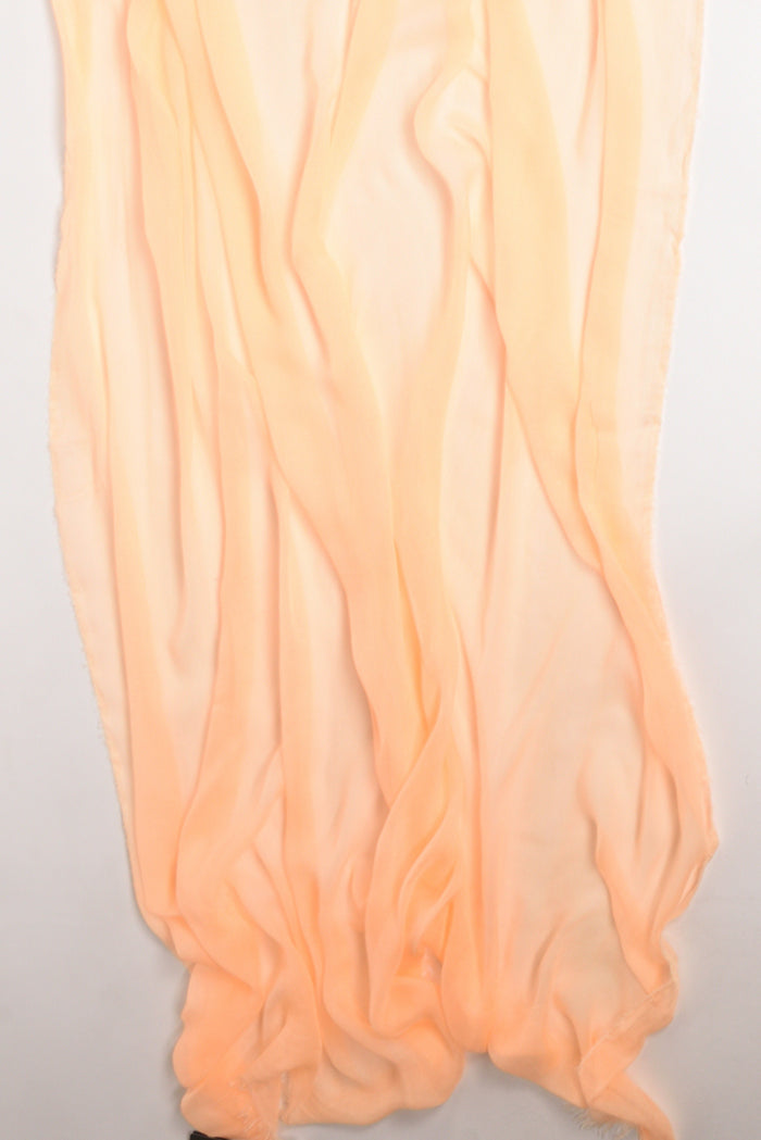 Faliero Sarti Sciarpa Sfrangiata Arancio Donna - 4