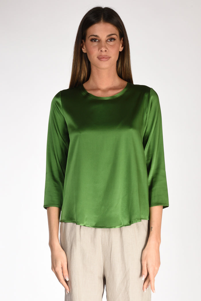Shirt C Zero Tshirt Green Silk Woman - 2