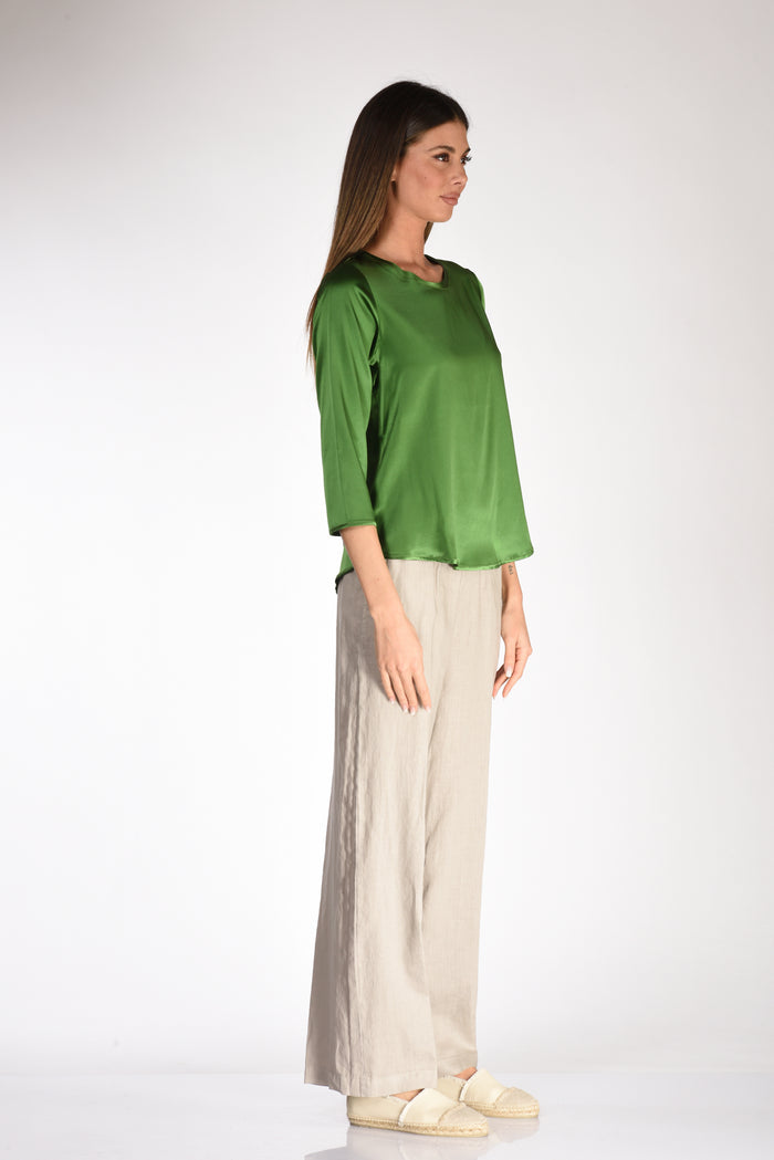 Shirt C Zero Tshirt Green Silk Woman - 4