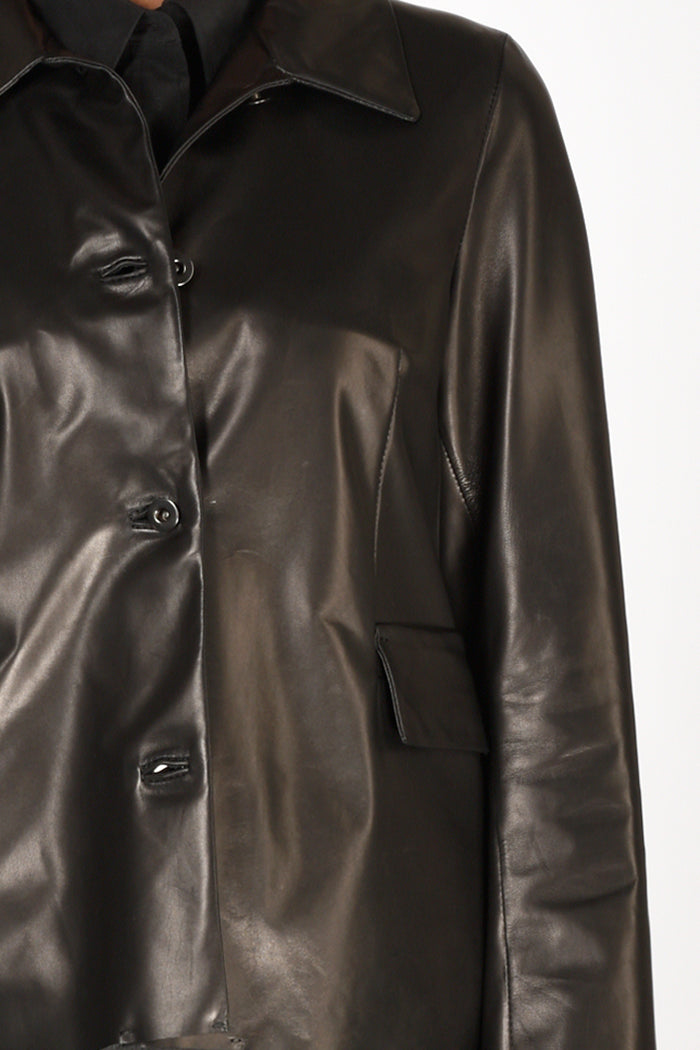 Salvatore Santoro Leather Jacket Black Woman - 3