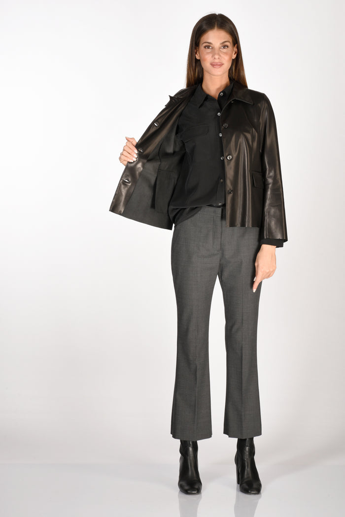 Salvatore Santoro Leather Jacket Black Woman - 6