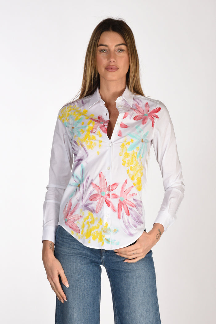 Gherardeschi Alessandro Painted Shirt White/multicolor Woman - 1