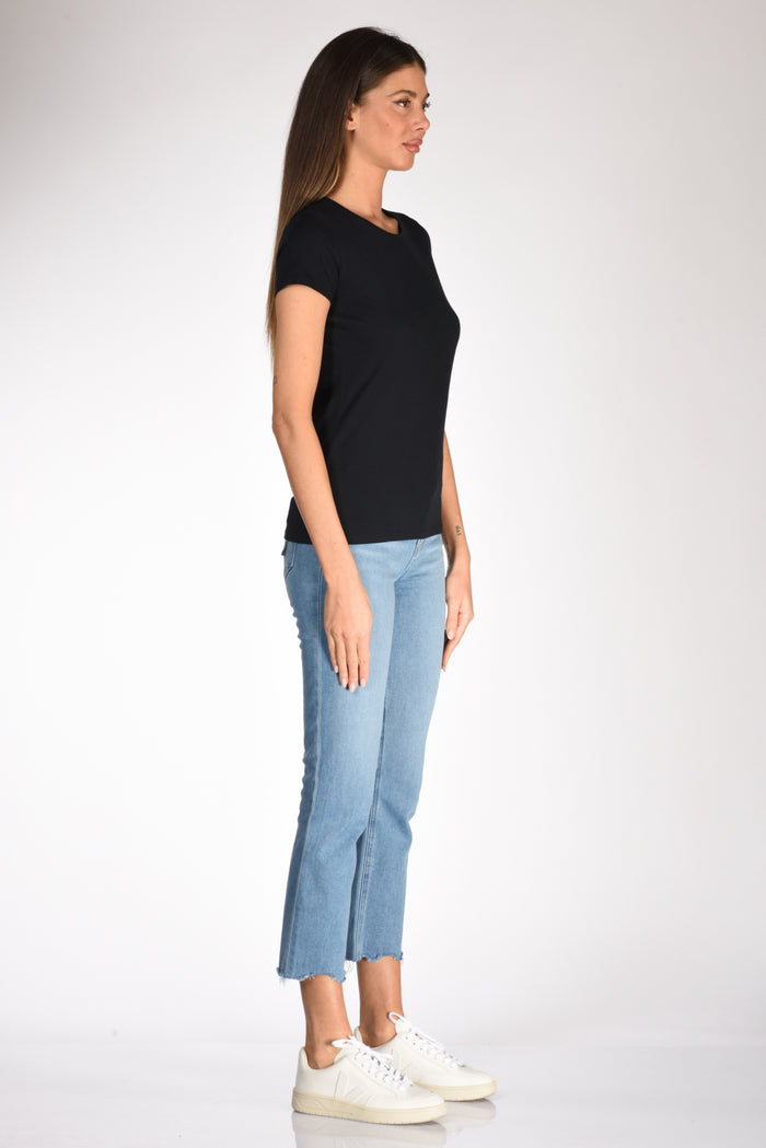 Majestic Filatures Paris Tshirt M. Corta Blu Navy Donna - 4