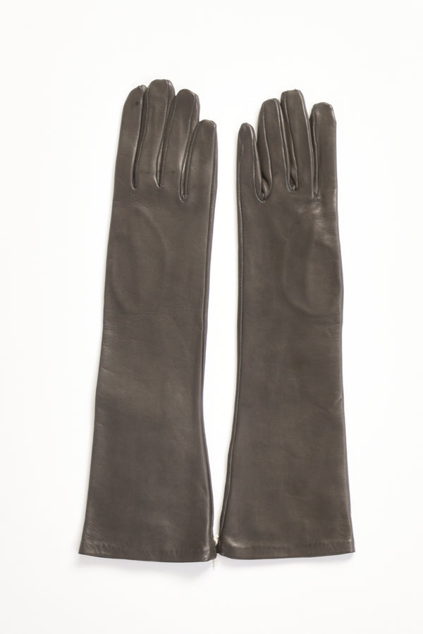 Alpo Guanti In Nappa Grigio Donna