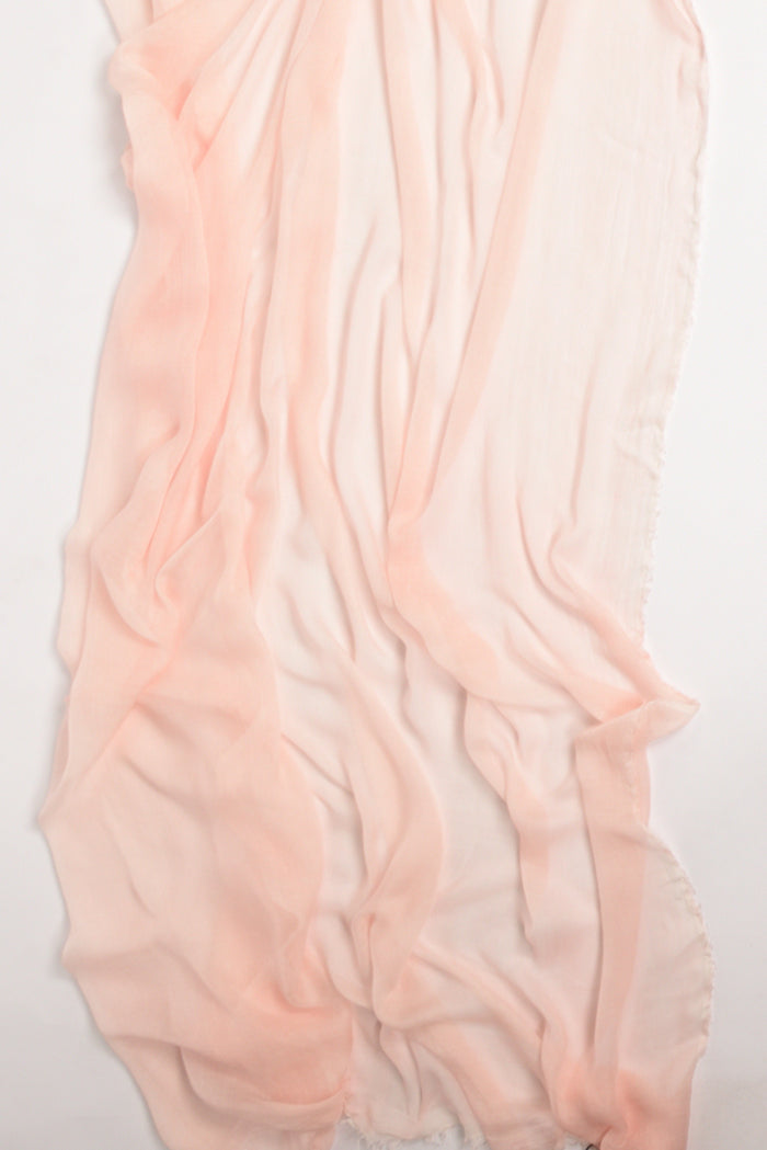 Faliero Sarti Antique Pink Fringed Scarf for Women - 4