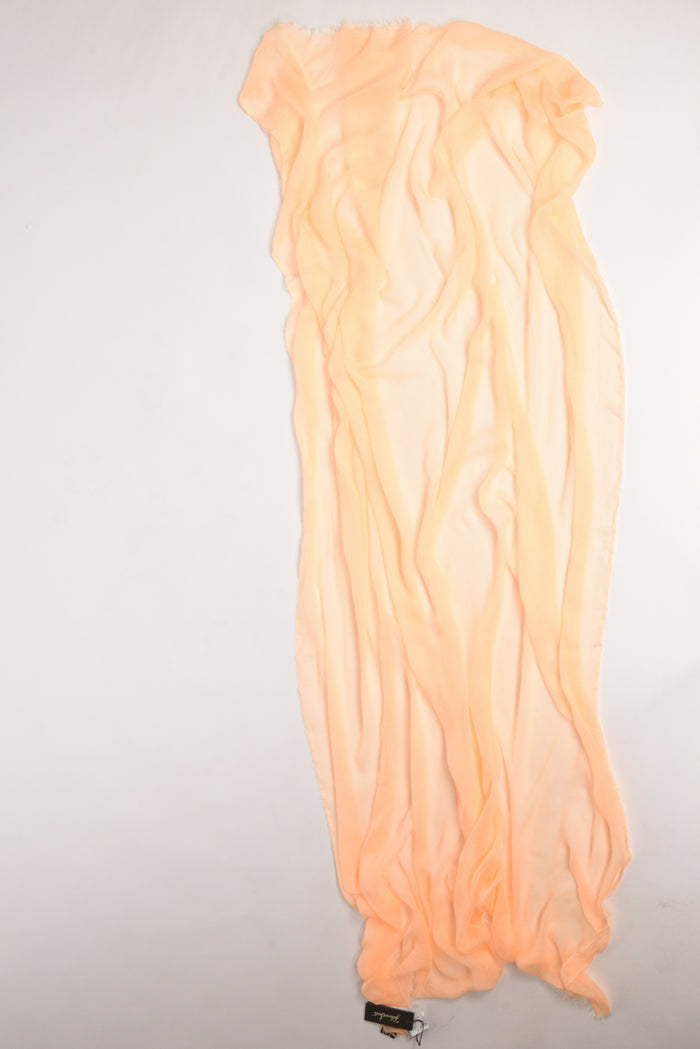 Faliero Sarti Scarf Fringed Orange Woman - 3